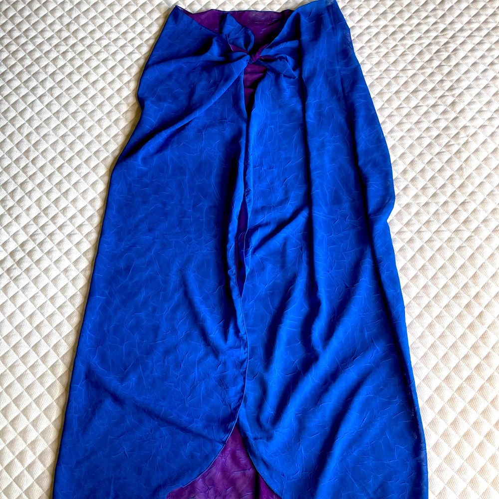 Swim Sarong, Reversible blue/purple